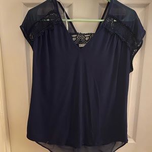 Navy blouse